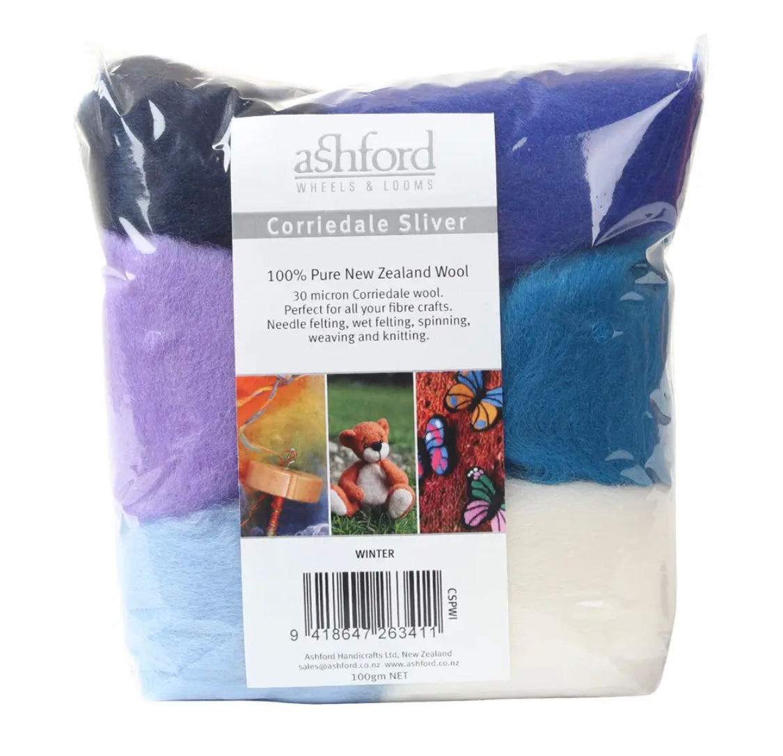 Ashford Corriedale Colour Theme Pack - Winter