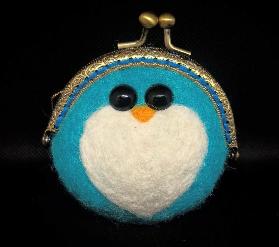Blue Birb Coin Purse
