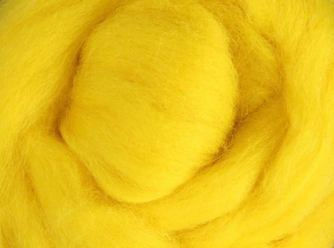 Ashford Corriedale Sliver, Yellow
