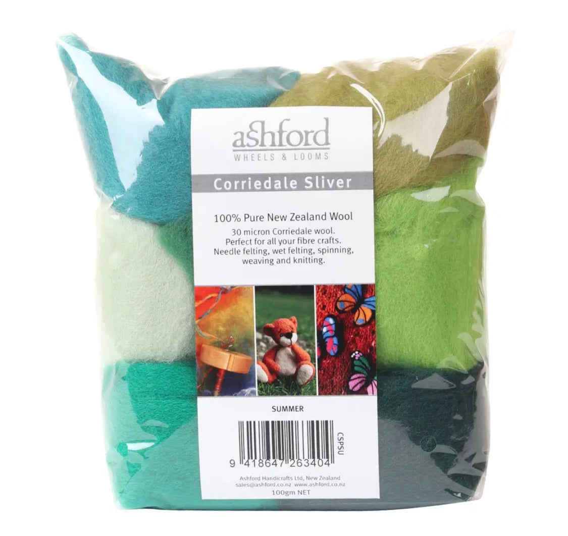 Ashford Corriedale Colour Theme Pack - Summer