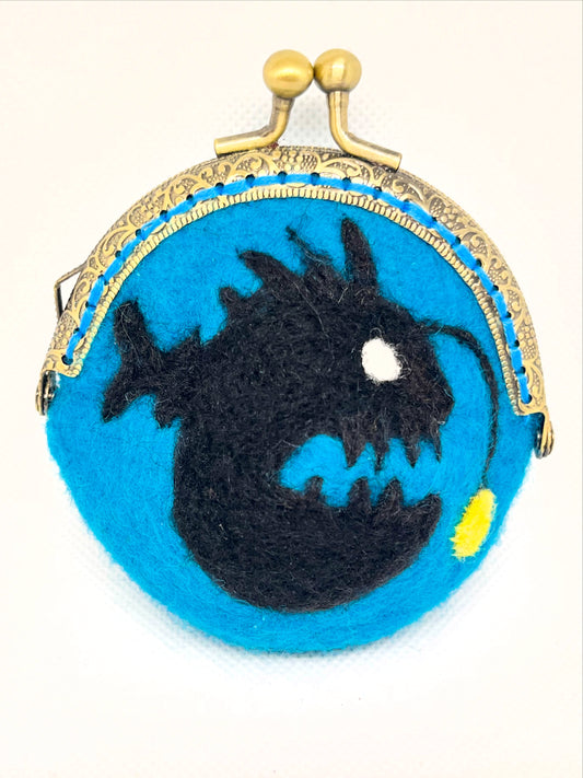 Angler fish coin purse