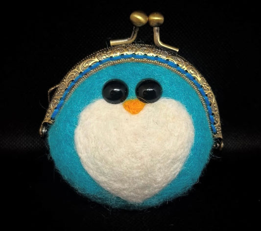 Blue Birb Coin Purse