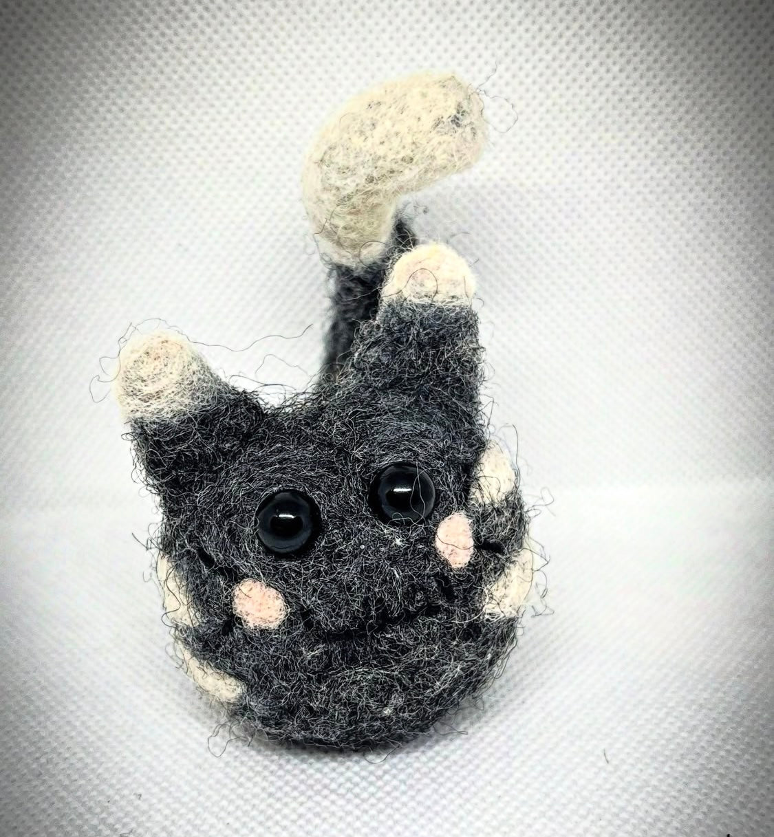 Felted Grey Tabby Cat