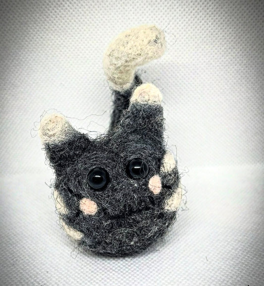 Felted Grey Tabby Cat