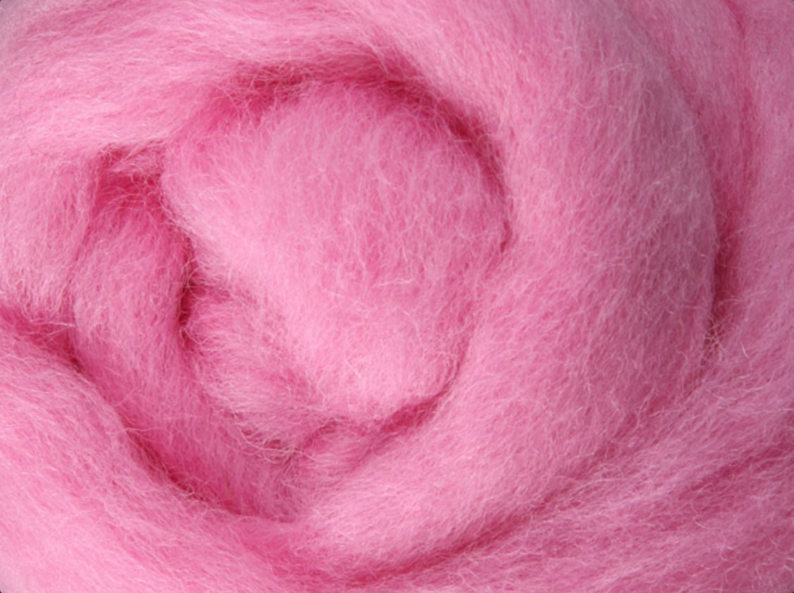 Ashford Corriedale Sliver, Candy Floss