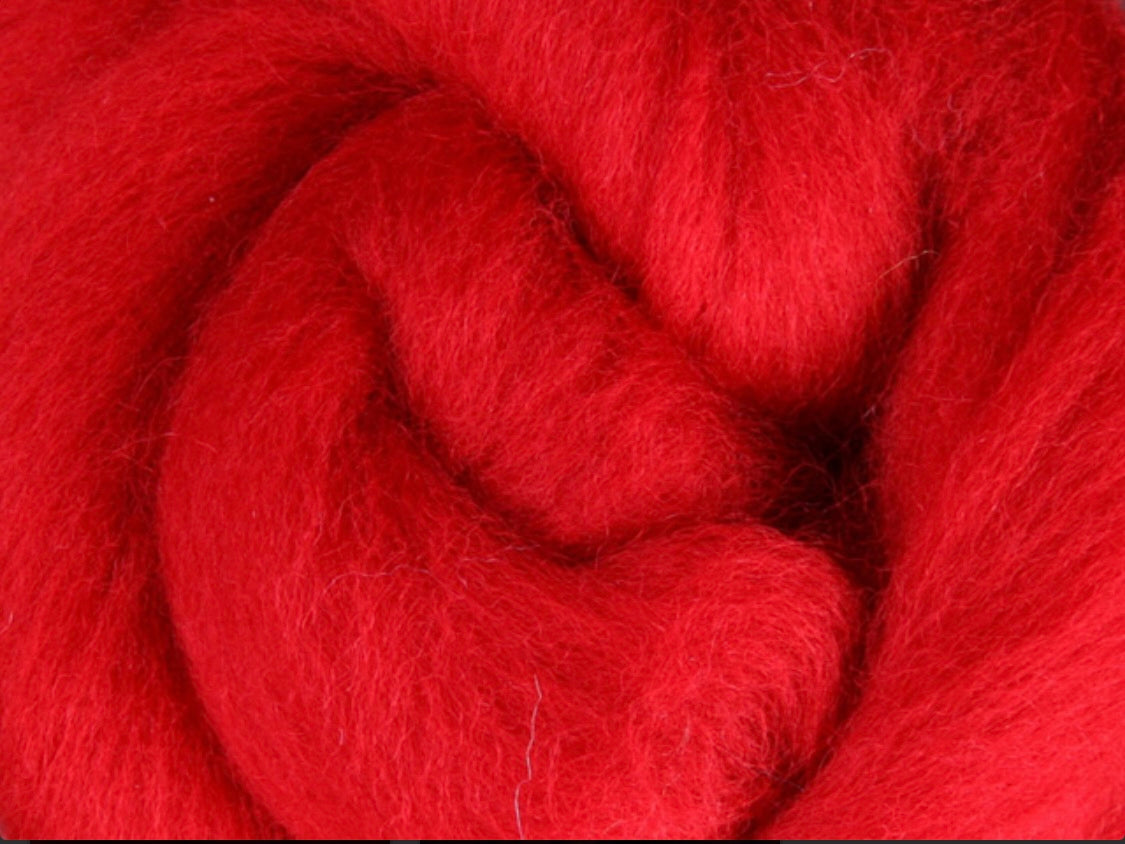 Ashford Merino Sliver, Scarlet