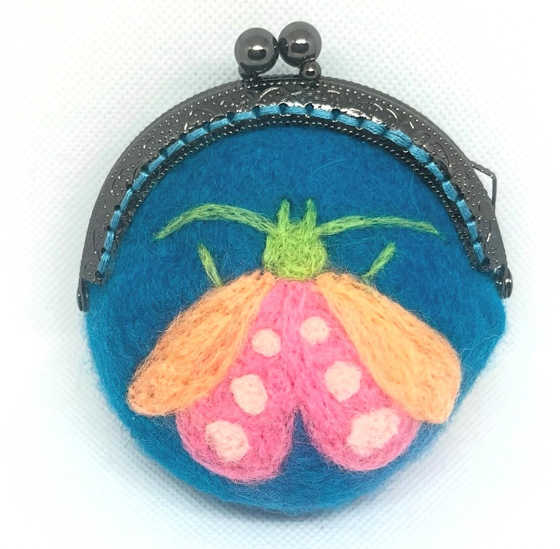 Technicolour Moth Coin Purse