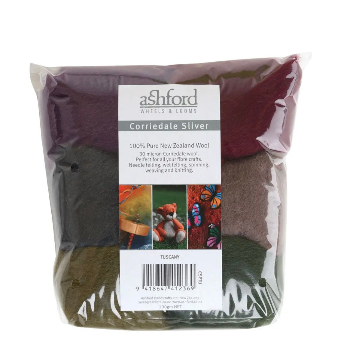 Ashford Corriedale Colour Theme Pack - Tuscany