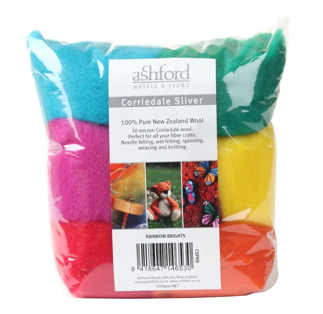 Ashford Corriedale Colour Theme Pack - Rainbow Bright