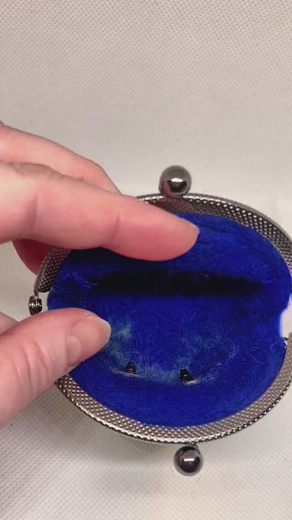 Froggy Coin Purse Handmade Wool Felt